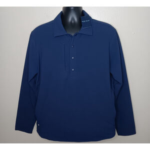 Peter Millar Men's Large Shirt Jacket Star Dust Approach Insulated Snap Navy NWT